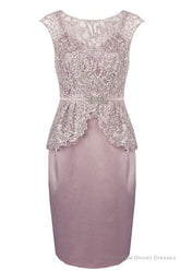 Sleeveless Short Sheath Mother of the Bride Dress